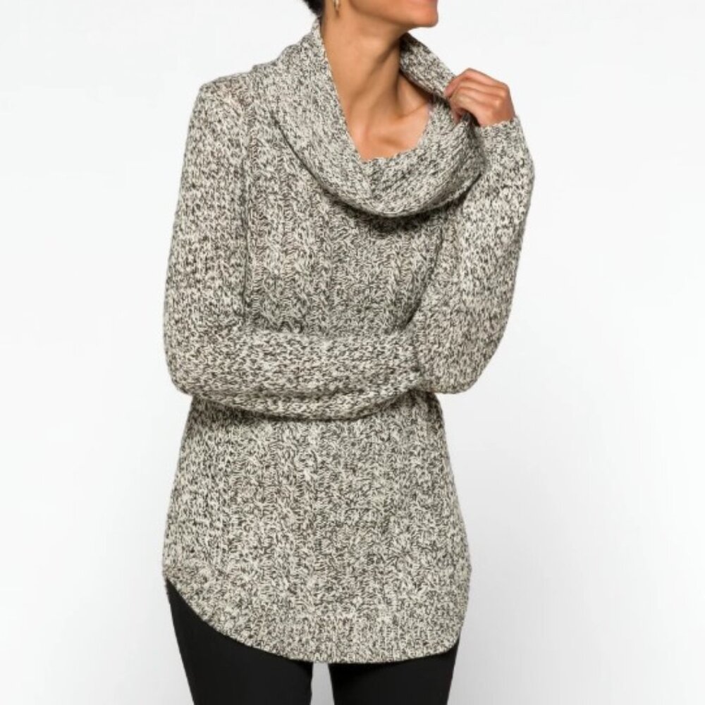 Harriette Cable Cowl Neck Sweater